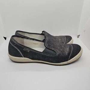 Josef Seibel gray shimmer slip on comfort sneakers size 39